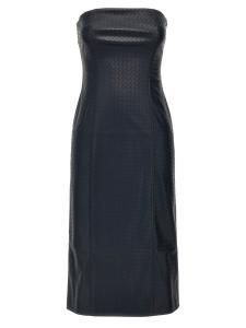 Платье миди с плетеными элементами ROTATE BIRGER CHRISTENSEN, синий