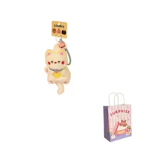 Очаровательный котенок пищащая игрушка мультяшный кот кукла шарм 18см высота Nodding Bud Bug