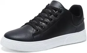 Мужские классические повседневные туфли с дышащей текстурой, слипоны-лоферы, модные, удобные для ходьбы, стильные кроссовки для ежедневной носки и офиса Qacksv, черный