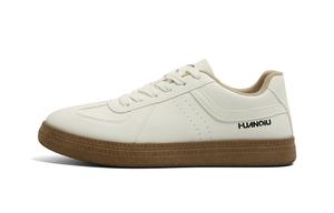 Износостойкие противоскользящие скейтерские кросовки мужские белые HUANQIU