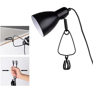 Настольная лампа näve MARA E14, 1 шт. Может быть закреплена в любом месте с помощью зажима; без лампы, 1xE14 макс. 18Вт Näve, Schwarz matt