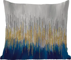 Подушка для улицы - Абстракция - Живопись - Масло - 45x45 см - Устойчива к атмосферным воздействиям - Подушка для отдыха - Фотоподушка - Декоративная подушка MuchoWow