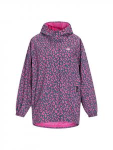 Schmuddelwedda Женская куртка розового, темно-синего цвета с леопардовым принтом