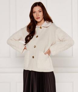 Шерстяной кардиган Loose fit Marella Sport, желтый