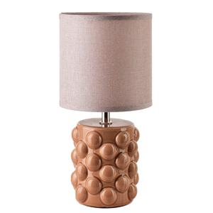 Настольная лампа, коричневая, 10/14/28,5 см, керамика Mondex, коричневый