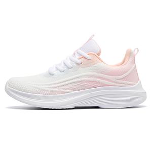 BIANSULONG Кроссовки женские низкие, цвет белый, розовый/белый, зеленый