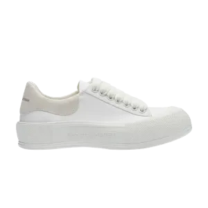 Кроссовки Alexander McQueen Wmns Deck Lace-Up Plimsoll, белый