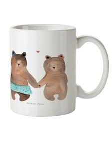 Детская кружка с рисунком медведя, без слов, белого цвета Mr. & Mrs. Panda