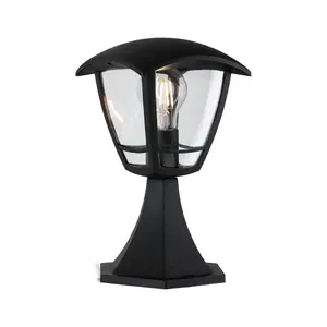 Светильник-столб Classic Curved 280 мм, макс. 12 Вт, 230 В, прозрачный, черный, E27, пластик E27 1 шт. IP44 Paulmann, прозрачный/черный