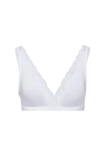 Бюстгальтер с мягкой чашкой хлопковое кружево Hanro, белый