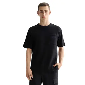 Футболка с коротким рукавом Scotch & Soda Double Face Pocket, черный