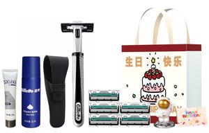 Мужские бритвы mighty manual для всего тела с вращающимся лезвием в винтажном стиле Gillette