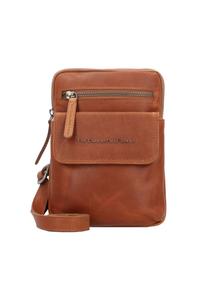 Кожаная сумка через плечо Wax Pull Up 16 см The Chesterfield Brand, цвет Cognac