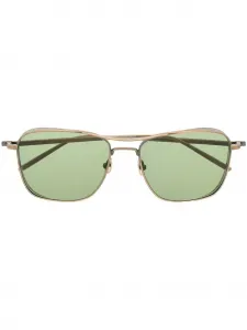 Солнцезащитные очки в круглой оправе Matsuda, золотой