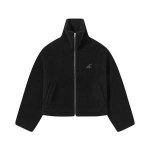 Плюшевое пальто унисекс HARSH AND CRUEL, черное