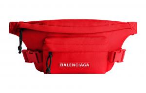 Balenciaga Водонепроницаемая сумка-слинг из переработанного нейлона, через плечо, кроссбоди, поясная сумка Men's Red