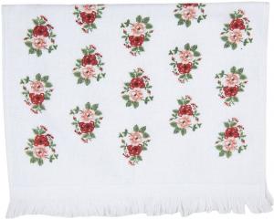 Полотенце Эконом 70х140 см синее Clayre&Eef, белый