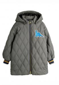 Зимнее пальто Mini Rodini DINO PATCH QUILTED UNISEX, Grey