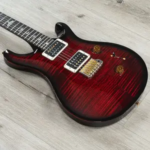 Гитара PRS Paul Reed Smith Custom 24 10-Top, гриф из розового дерева, колки Wing, цвет Fire Smokeburst