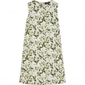 Платье Weekend Max Mara Osiris с V-образным вырезом и узором по всей поверхности WEEKEND MaxMara, зеленый