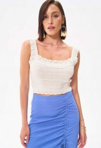 Топ blue shadow SCOR, White