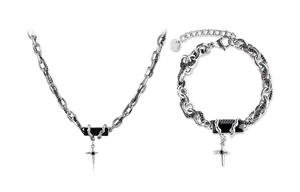 Титановая стальная цепь унисекс Inkopper, черный