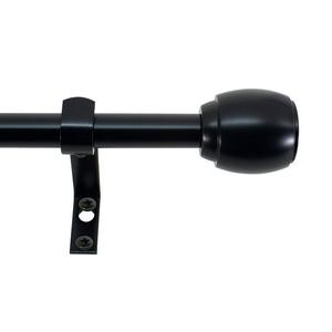 Набор регулируемых карнизов для штор Montevilla диаметром 5/8 дюйма, черный