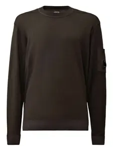 Свитшот с отделкой в виде линзы C.P. Company, коричневый