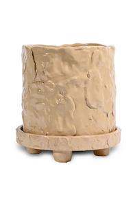 Цветочный горшок Muddy с блюдцем 18 см S, x Эмма Виделл Byon, бежевый