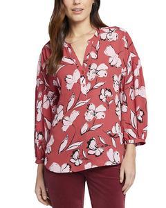 NYDJ Paulina Блуза в крестьянском стиле, цвет multi