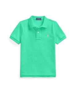 Рубашка-поло из хлопковой сетки для малышей и маленьких мальчиков Polo Ralph Lauren, красный