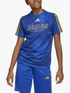 Детская футболка adidas, Colbolt/Gold