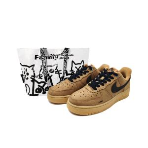Nike Кроссовки Air Force 1 Minimalist JUST противоскользящие износостойкие низкие скейтерские унисекс коричневые, цвет Brown