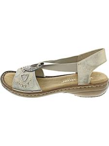 Золотые сандалии Rieker