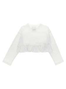 Футболка с воланами Douuod, белый