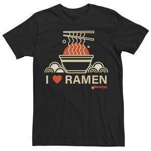 Мужская футболка Maruchan I Heart Ramen с чашей и палочками для еды Licensed Character