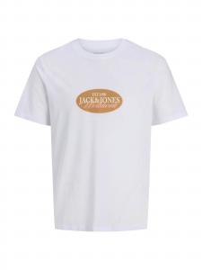 Jack & Jones Junior Футболка 'JORCATSKILLS' в белом цвете