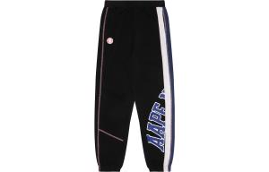 Брюки с принтом логотипа A Bathing APE Aape, черный