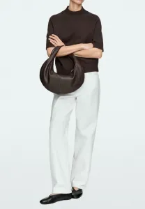 Средняя полукруглая сумочка Massimo Dutti, Dark Brown