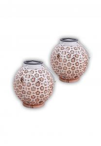 Светильник светодиодный Näve Leuchten с цветочным узором, белый