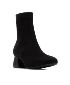 Женские замшевые ботильоны на каблуке XTI, Black