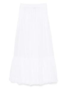 Юбка макси с оборками и складками PNK, белый