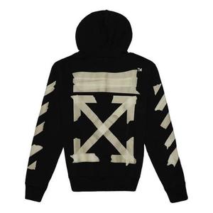 Толстовка men's rubber strap arrow printing classic black Off-White, черный