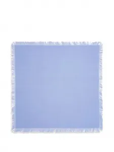 Твиловый платок с бахромой Bompard, синий