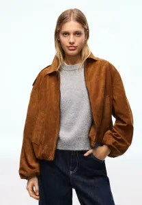 Куртка из искусственной кожи в форме воздушного шара Bershka, Camel