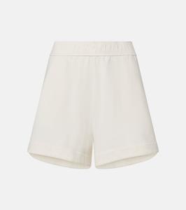 Хлопковые шорты с высокой талией Brunello Cucinelli, Panama