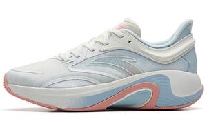 Кроссовки для бега из коллекции Running, женские, низкие, цвета слоновой кости/голубой фантом/невесомый красный цвет Cloud Anta