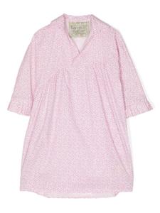 By Walid платье с цветочным принтом, розовый