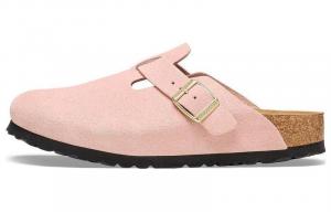 Birkenstock Женские босоножки из замши цвета светло-розового дерева