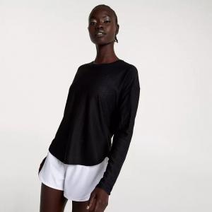 Женская обновленная рубашка Calia с длинным рукавом, черный